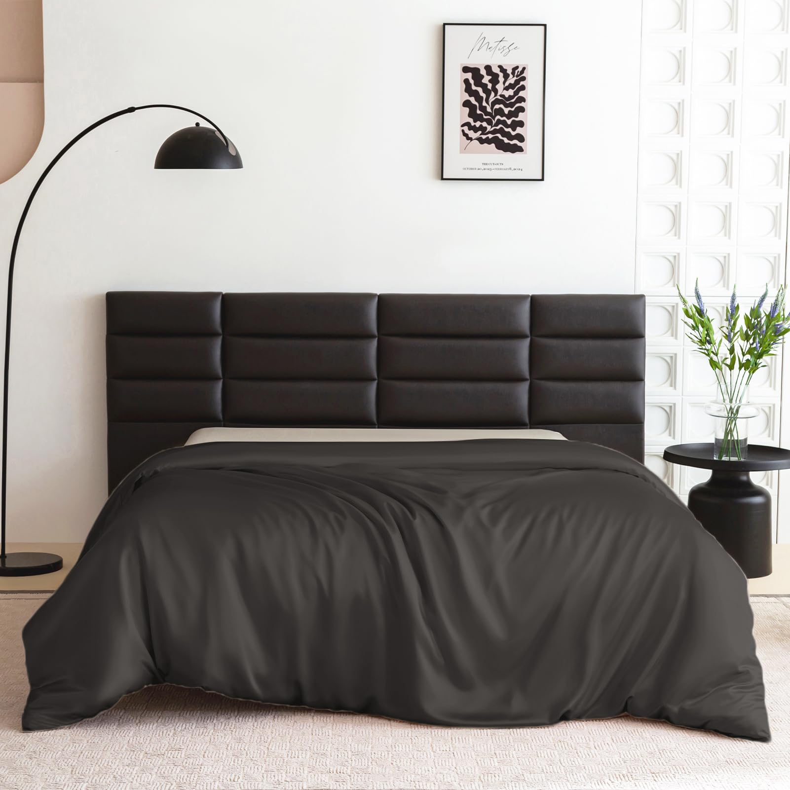 Grey Mulberry Silk Duvet Cover, King